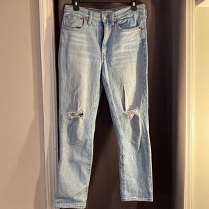 Madewell High Rise Slim Crop Boyjean